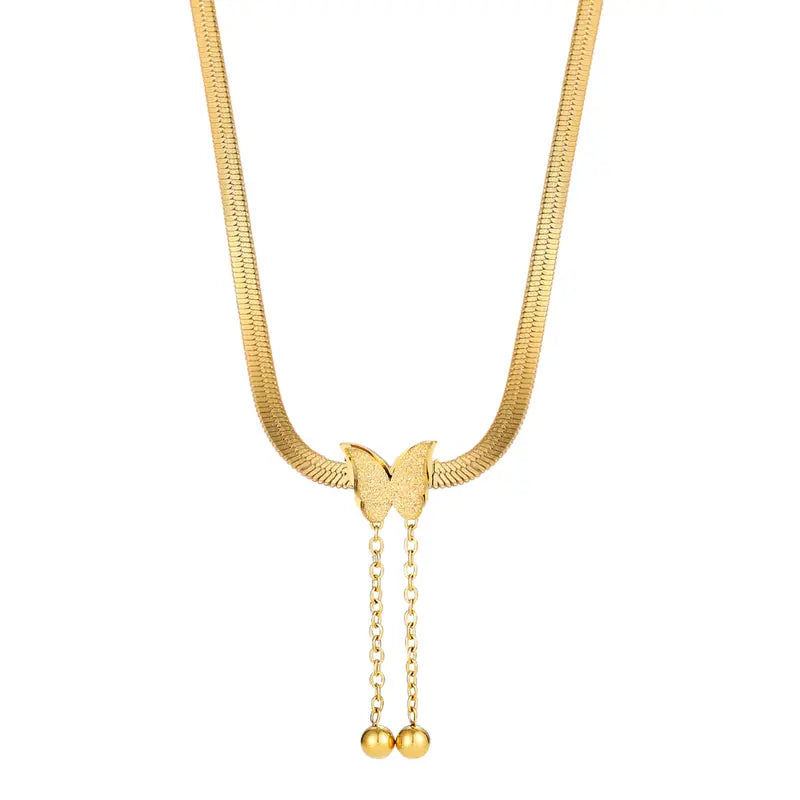 Amelie Gold Butterfly Necklace