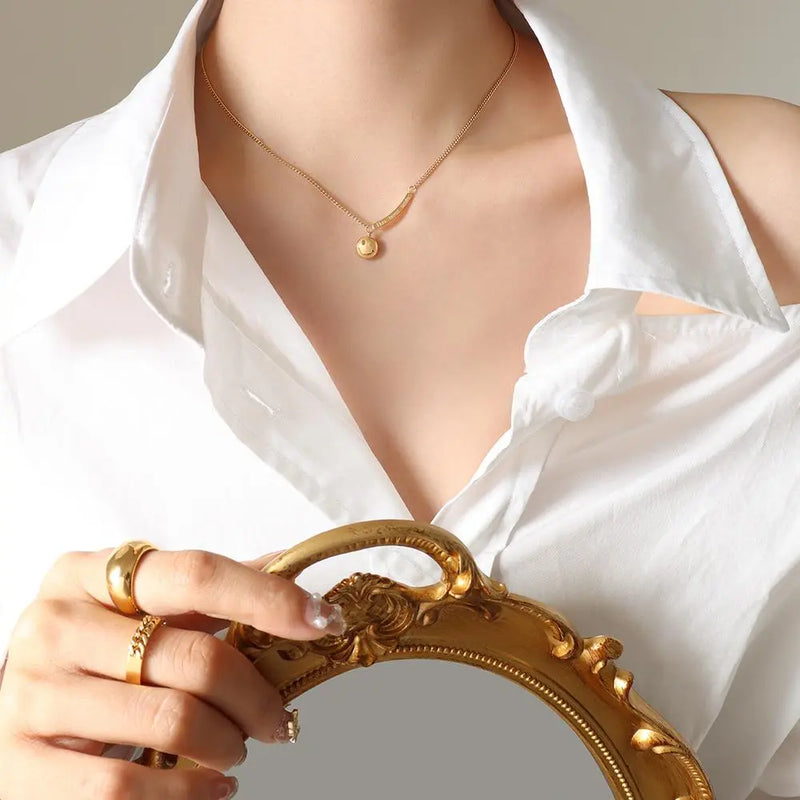 Sourire Necklace (24K Gold Plated)