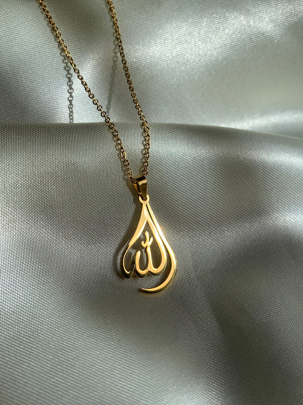 Allah SWT Teardrop Necklace