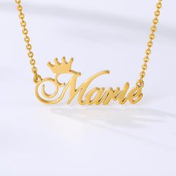 Crown Name Necklace