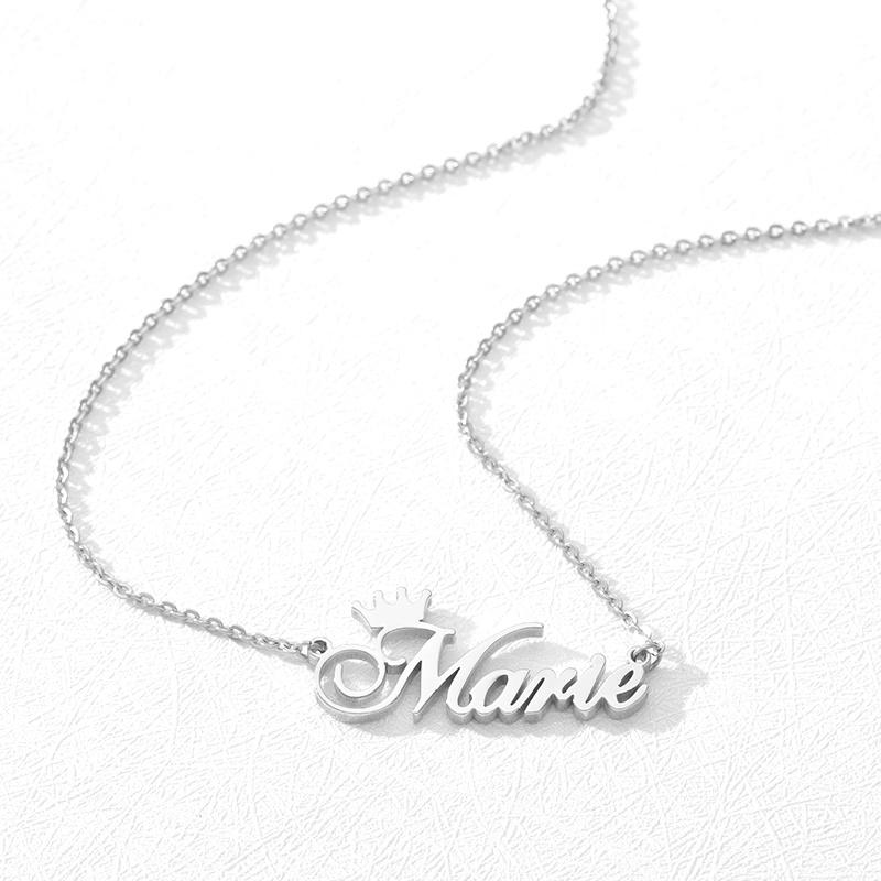 Crown Name Necklace