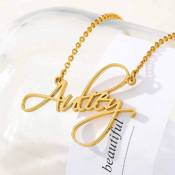 Script Name Necklace