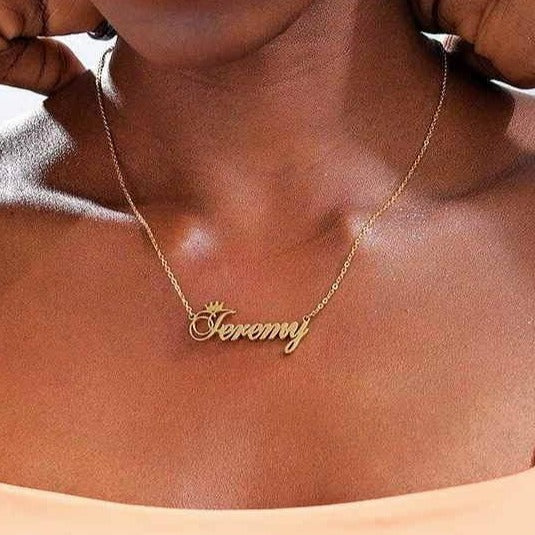 Crown Name Necklace