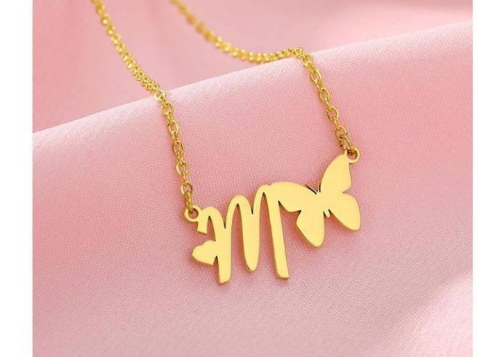 Butterfly Name Necklace