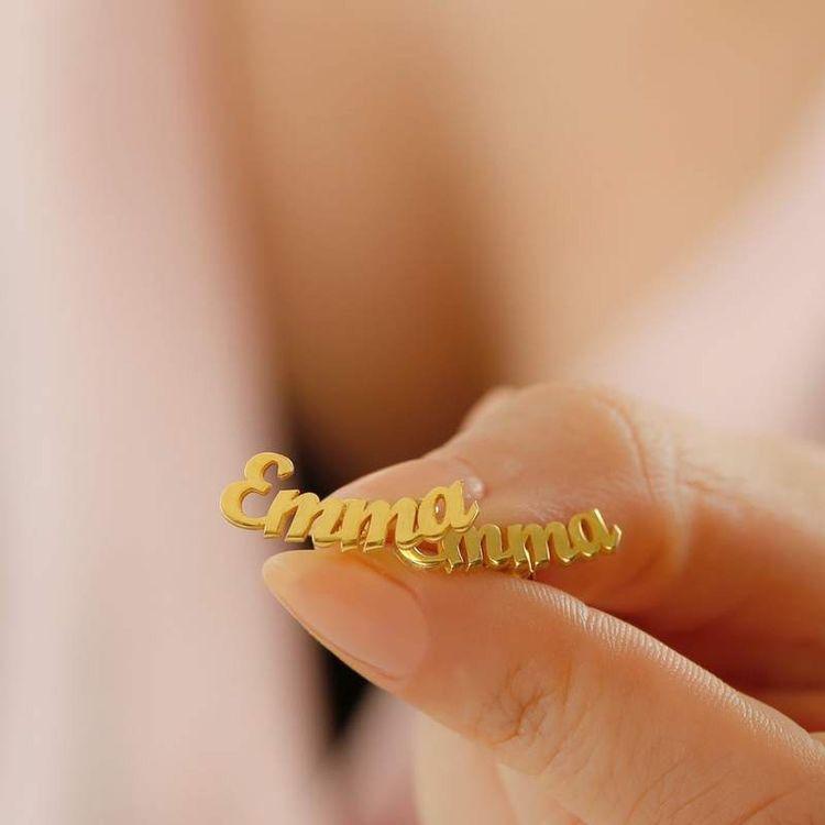 Personalized Sticky Name Earrings