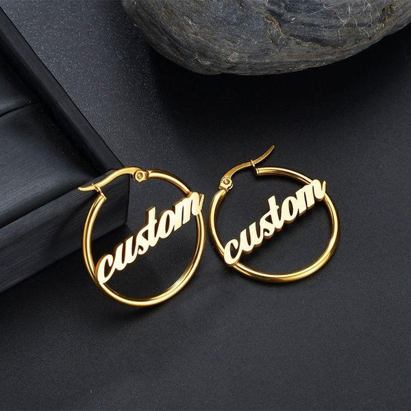 Personalized Name Earrings Unique Gifts