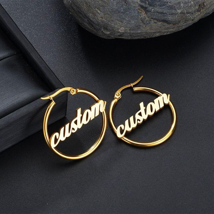 Personalized Name Earrings Unique Gifts