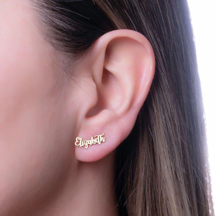 Personalized Sticky Name Earrings