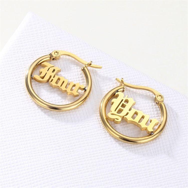 Personalized Name Earrings Unique Gifts