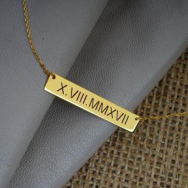 Name Plate Necklace (Horizontal)