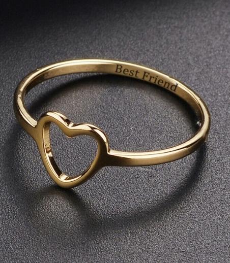 Heart sign with inside your Name Rings - Minimalist Ring