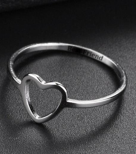 Heart sign with inside your Name Rings - Minimalist Ring