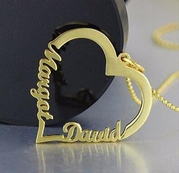 Personalized Couple Name Pendant