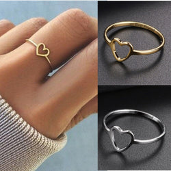 Heart sign with inside your Name Rings - Minimalist Ring