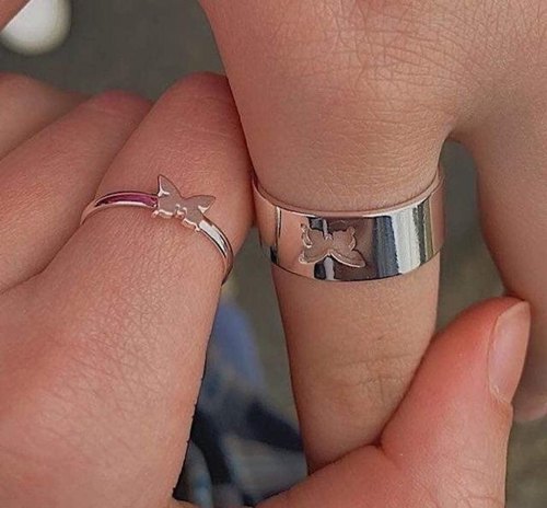 Butterfly Couple Ring