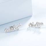 Personalized Simple Style Name Earrings