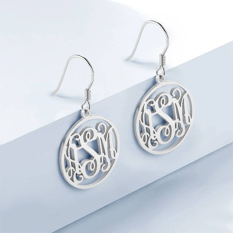 Personalized Monogram Name Earrings