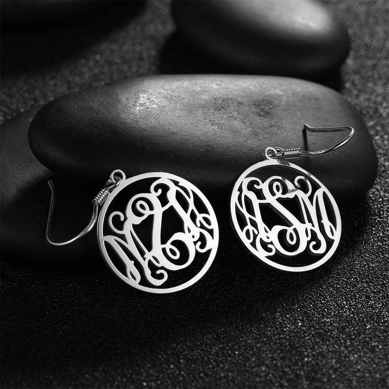 Personalized Monogram Name Earrings