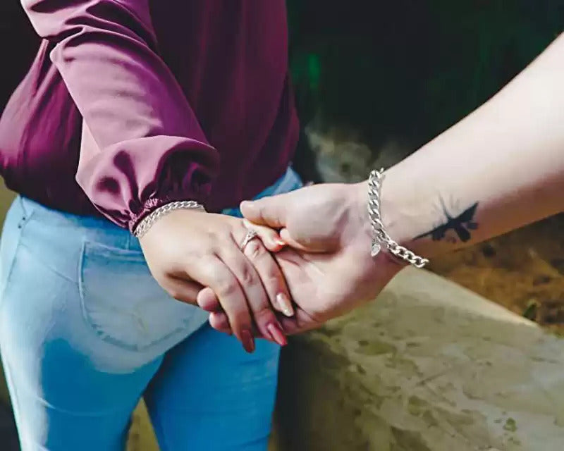 Couple Magnet Heart Bracelet