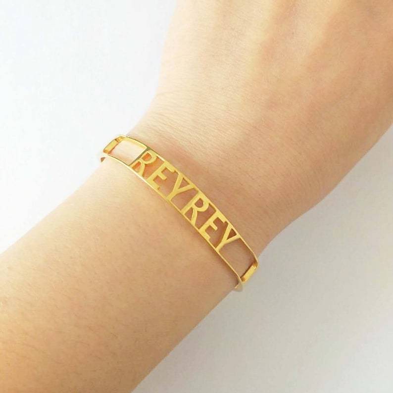 Duo Personalized Name Bangle