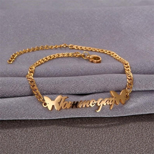 Butterfly's Name Bracelet