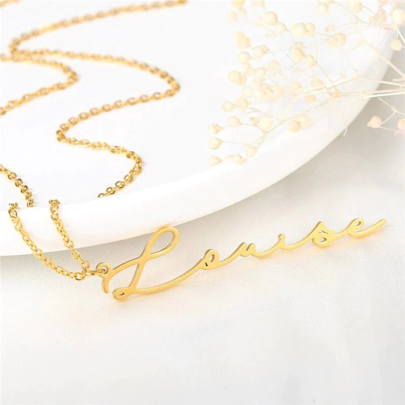 Vertical Name Necklace