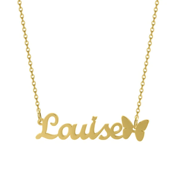 Butterfly Name Necklace